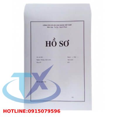 Bìa hồ sơ xin việc trắng F4 (Định lượng 100gsm)