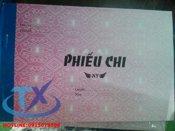 Phiếu chi 2 liên 13x19cm (50 bộ=100 tờ)