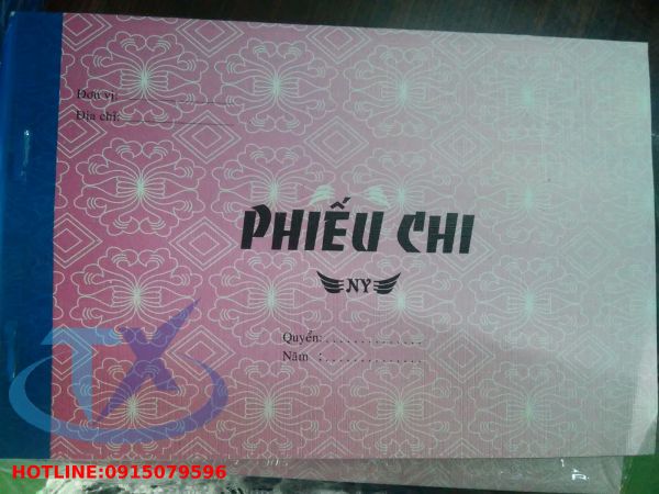 Phiếu chi 1 liên 13x19cm (100 tờ)